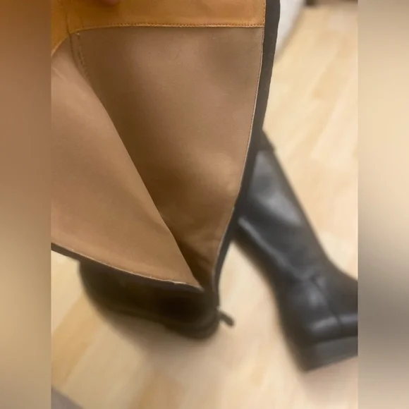 Black Knee-High rain Boots - Picture 7 of 16